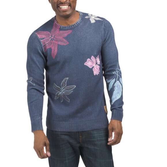 SCOTCH & SODA FLORAL MULTI Printed Crew Neck Pullover